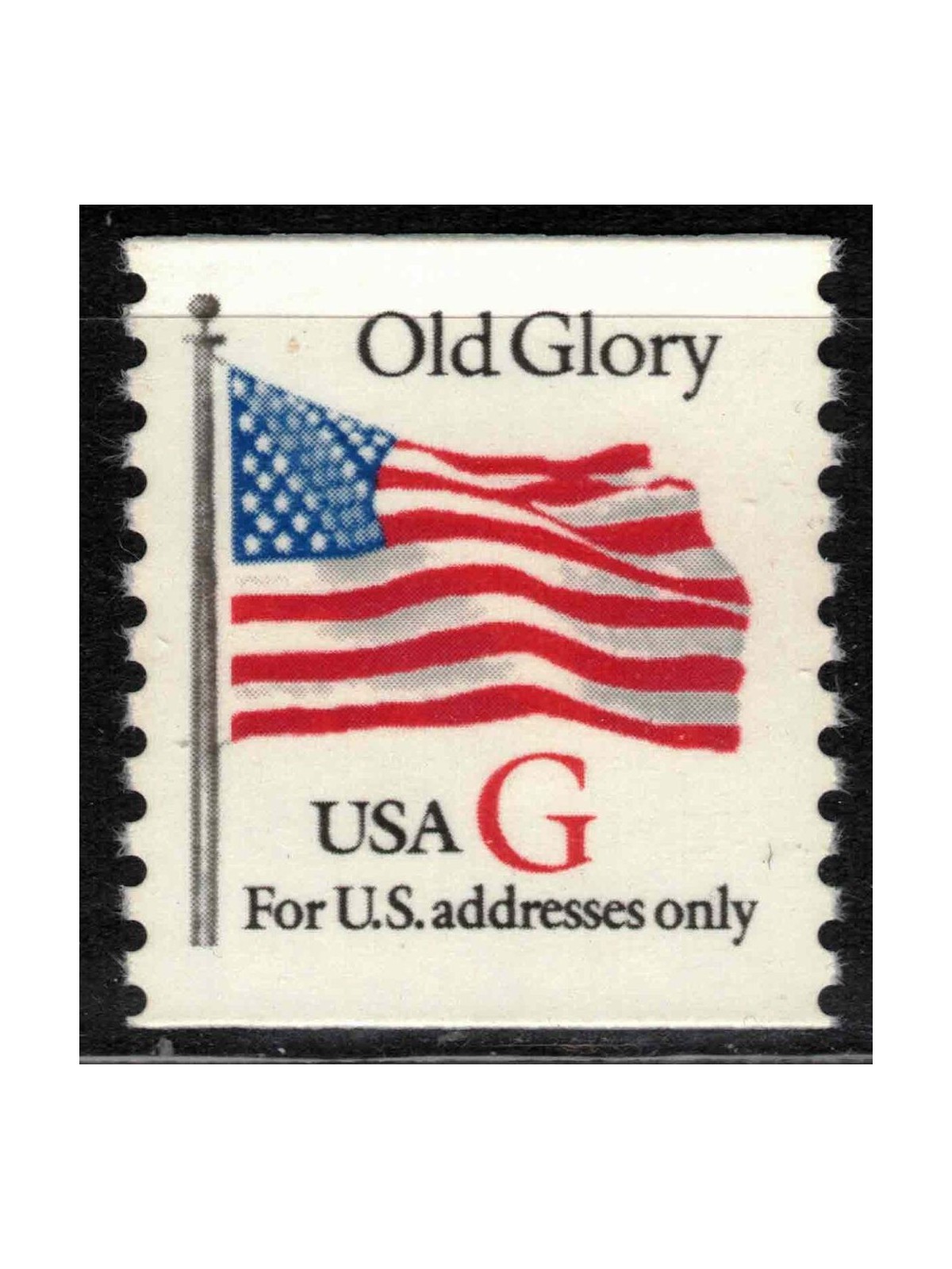 USA 1994 Bandiera Old Glory (G in rosso) dent. 10 MNH**