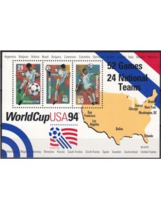 USA 1994 Coppa del mondo di calcio BF MNH**