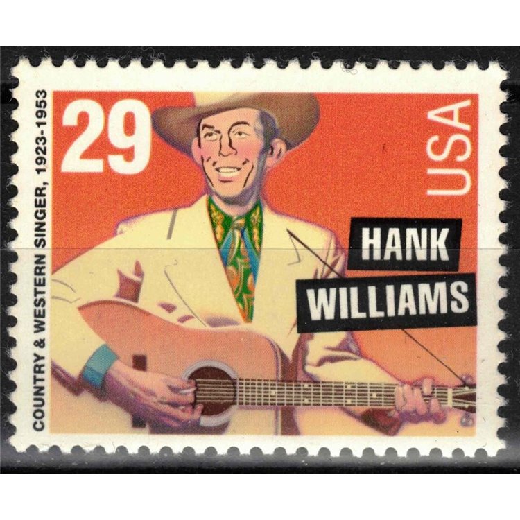 USA 1993 Hank Williams (dent. 11) MNH**