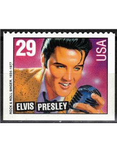 USA 1993 Elvis Presley (dent. 11 su un lato) MNH**