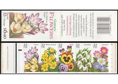 USA 1996 Fiori di giardino LB MNH**