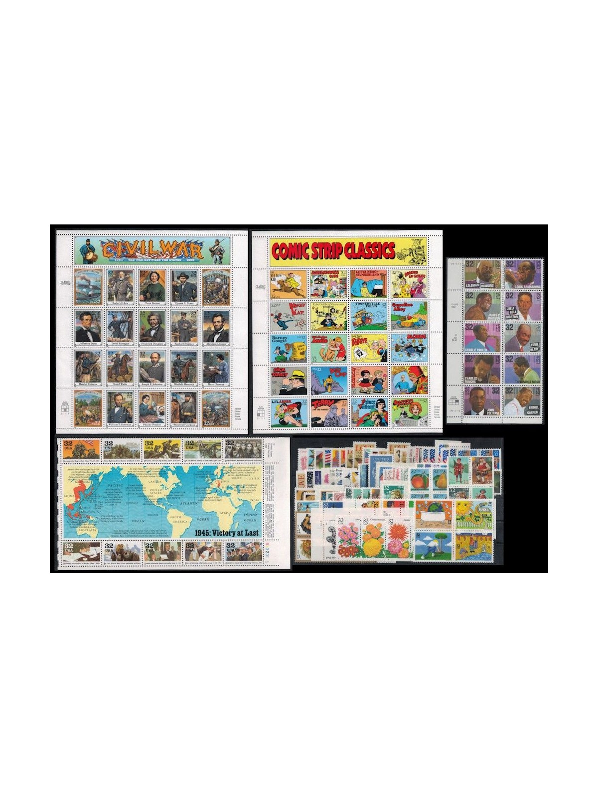 USA 1995 Complete vintage 152v + 1 s/s MNH**