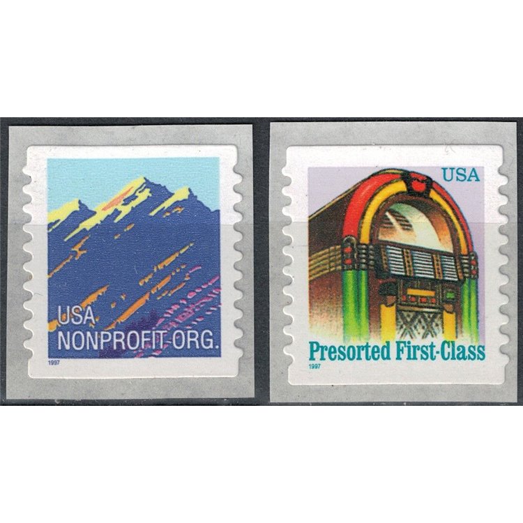 USA 1997 Montagne e Juke-Box 2v MNH**