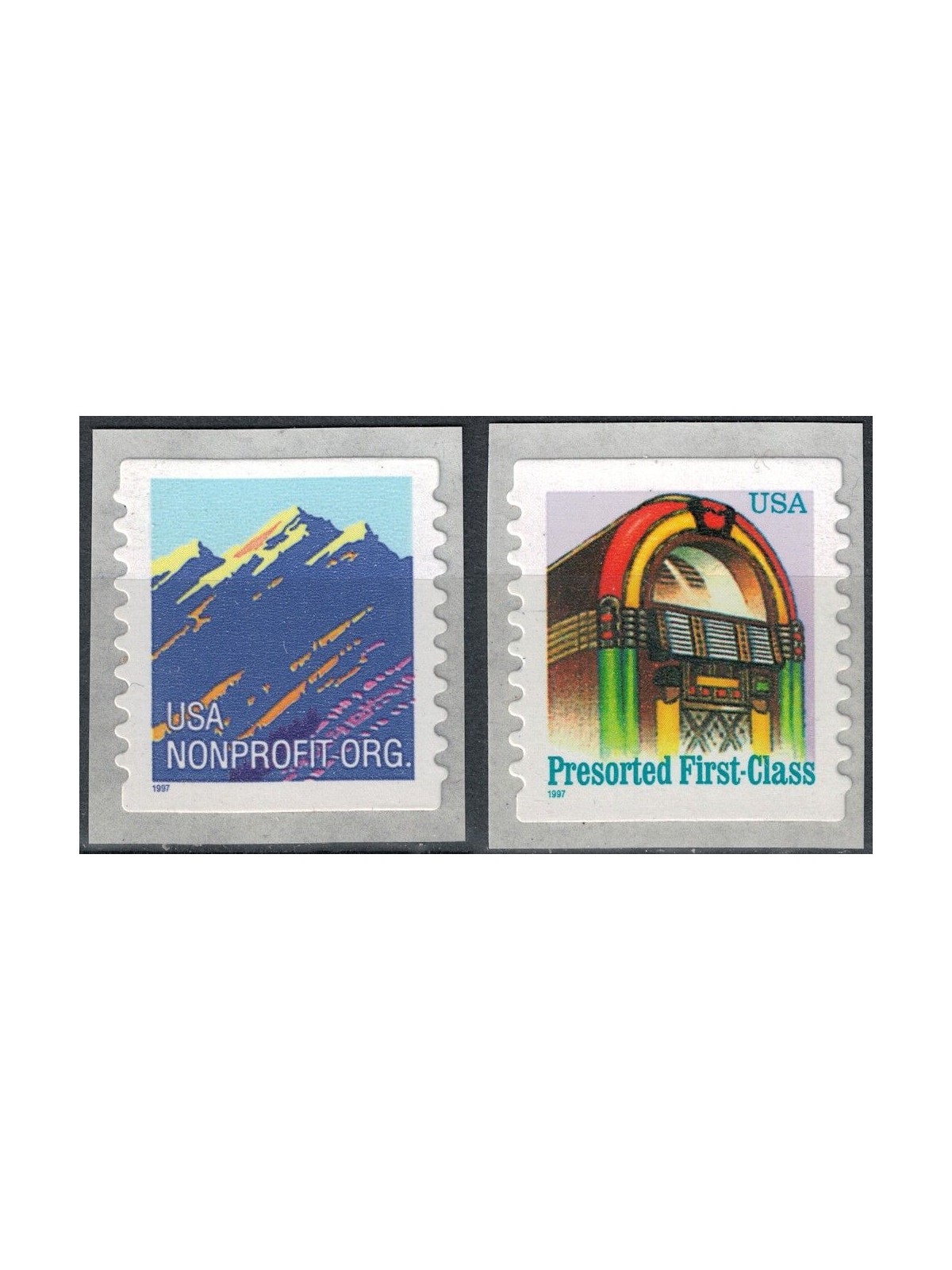 USA 1997 Montagne e Juke-Box 2v MNH**