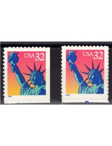 USA 1997 Statue of Liberty 2v MNH**
