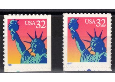 USA 1997 Statue of Liberty 2v MNH**