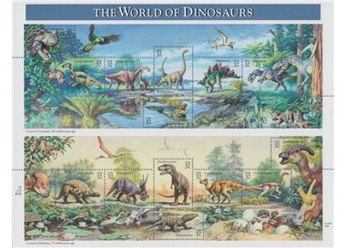 USA 1997 Il mondo dei dinosauri 15v MNH**