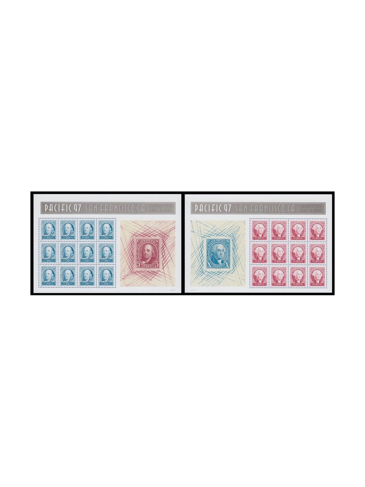 USA 1997 Expo Pacific '97 2 BF MNH**