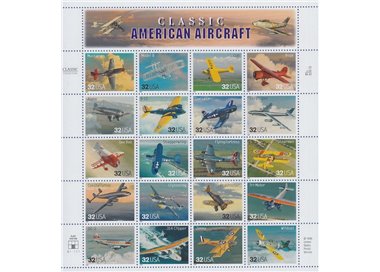 USA 1997 Aerei classici americani 20v MNH**
