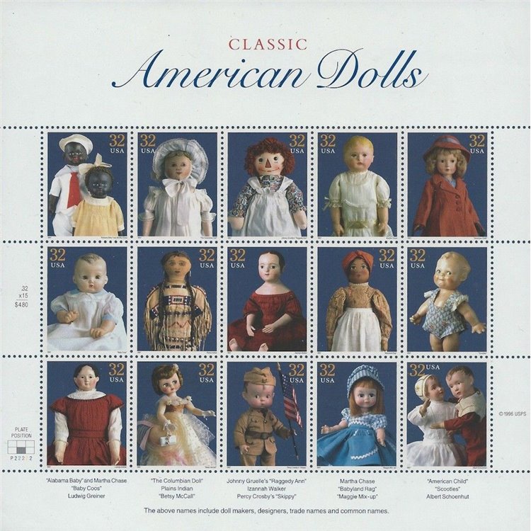 USA 1997 American Dolls 15v MNH**