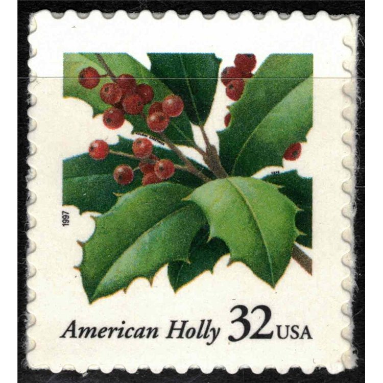 USA 1997 Christmas (Holly) MNH**