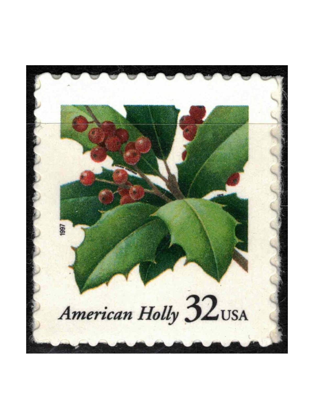 USA 1997 Christmas (Holly) MNH**