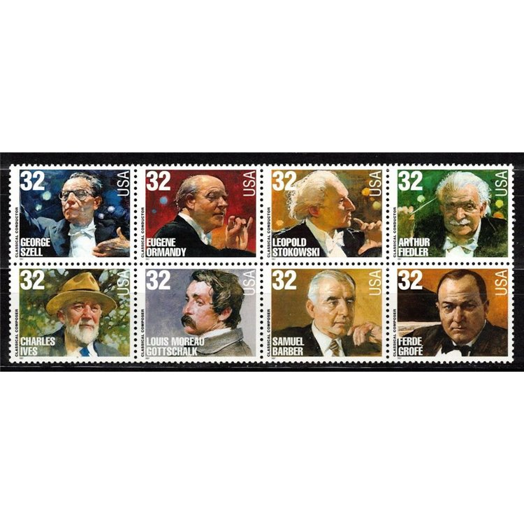 USA 1997 Leggende della musica, compositori 8v MNH**