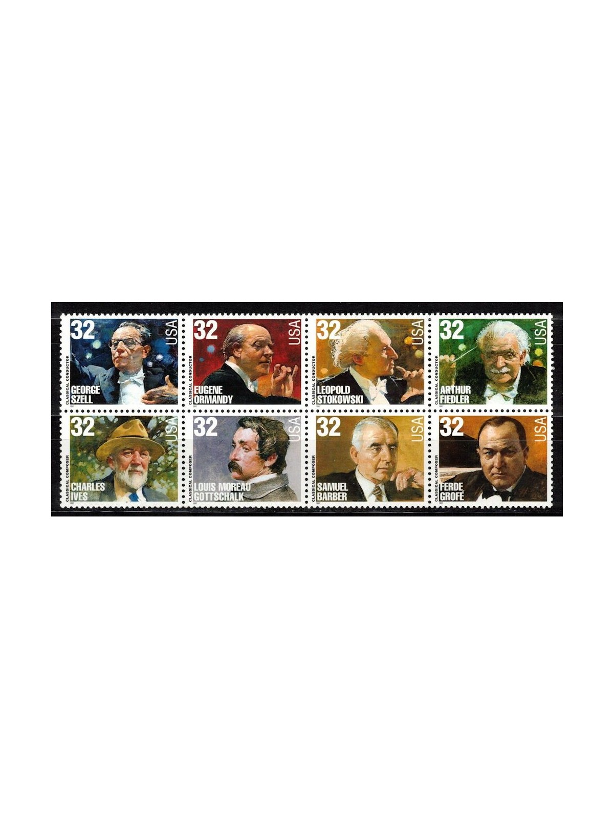 USA 1997 Music Legends, Composers 8v MNH**