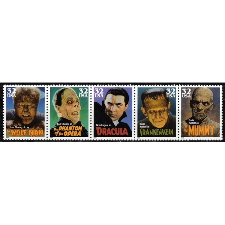 USA 1997 Classici del cinema horror 5v MNH**
