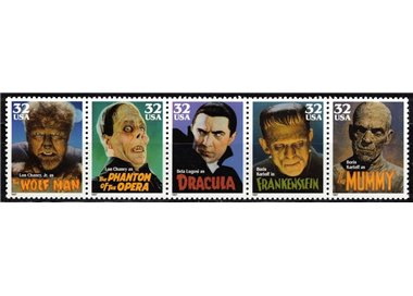 USA 1997 Classici del cinema horror 5v MNH**
