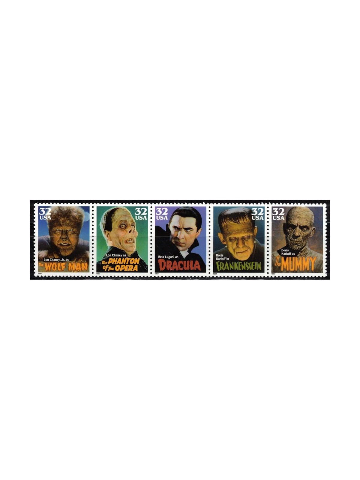 USA 1997 Horror Movie Classics 5v MNH**