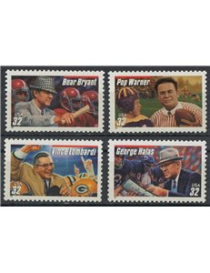 USA 1997 Allenatori di football americano 4v MNH**