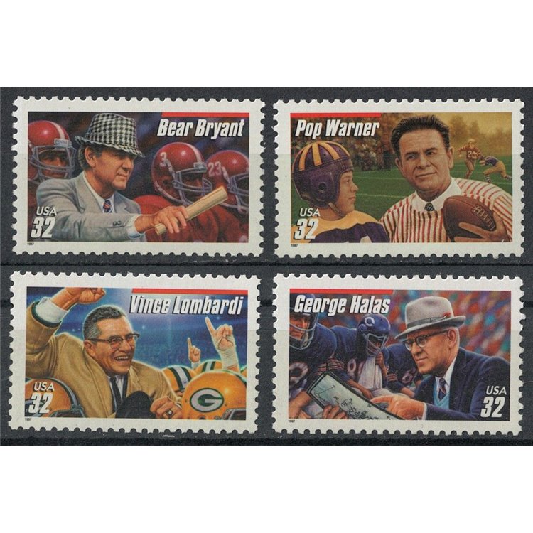 USA 1997 Allenatori di football americano 4v MNH**