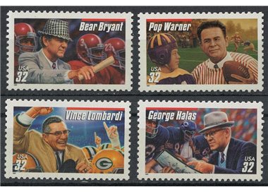 USA 1997 American Football Coaches 4v MNH**
