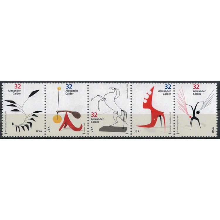 USA 1998 Alexander Calder 5v MNH**