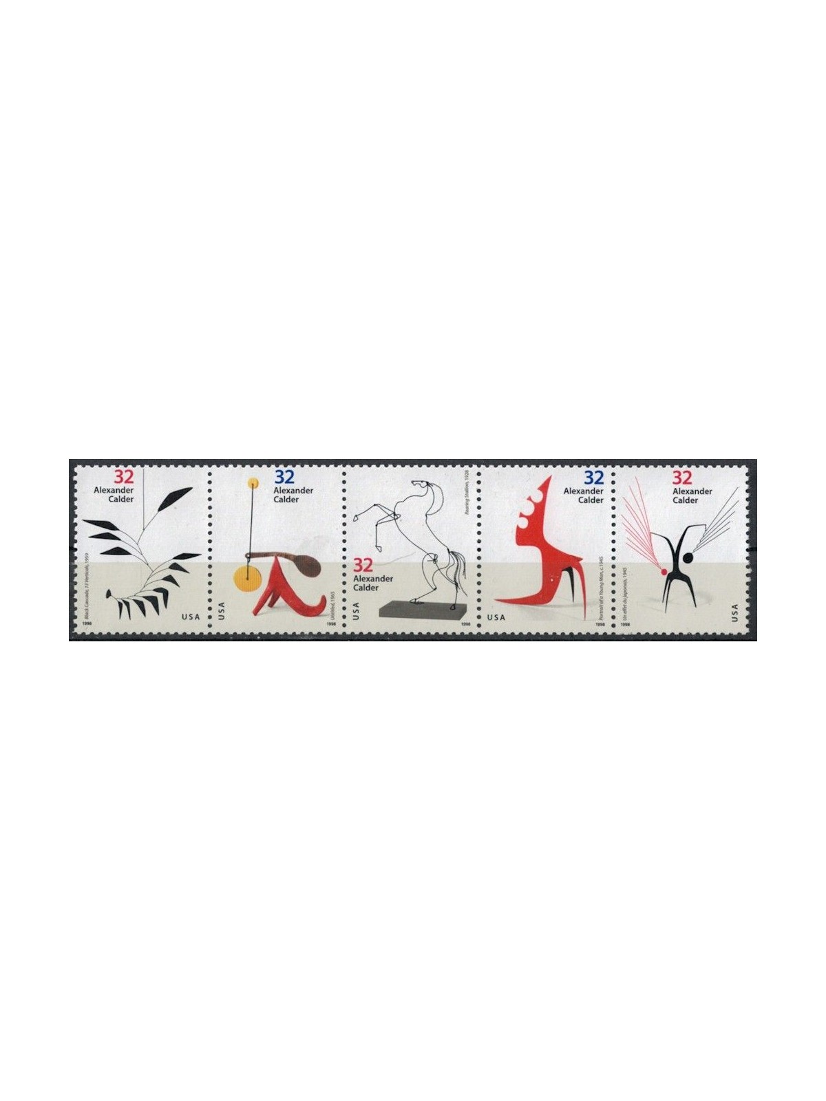 USA 1998 Alexander Calder 5v MNH**