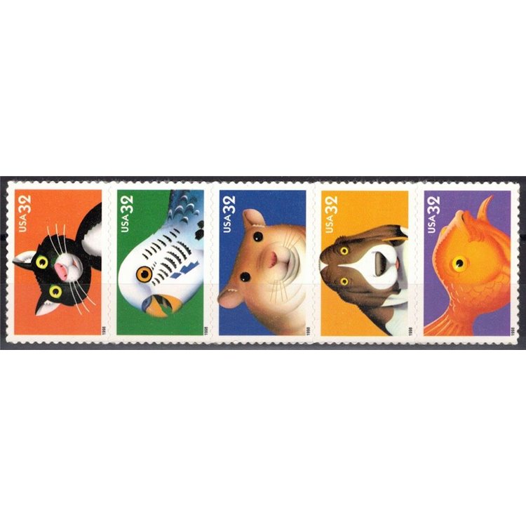 USA 1998 Pets 5v MNH**