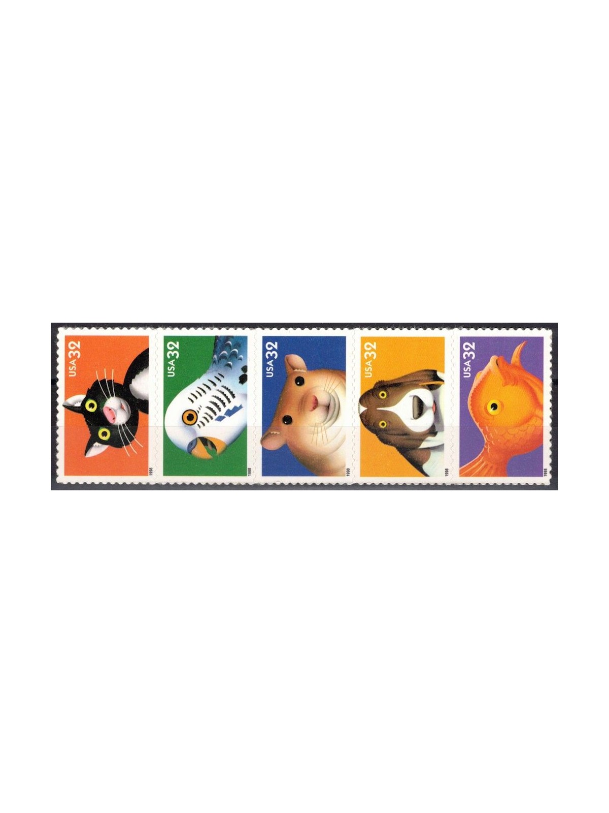 USA 1998 Pets 5v MNH**