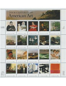 USA 1998 Arte americana 20v MNH**