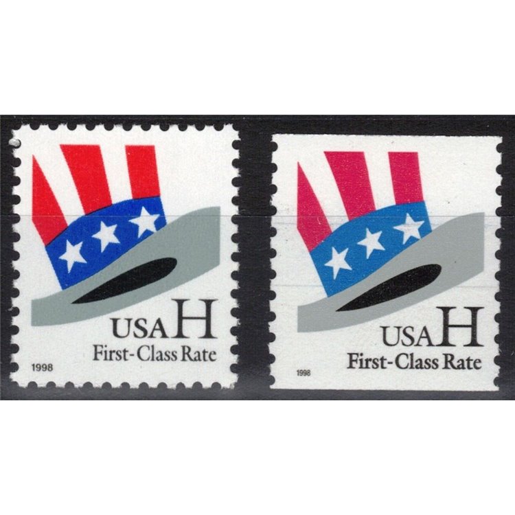 USA 1998 Cappello dello Zio Sam 2v MNH**
