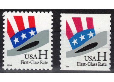 USA 1998 Cappello dello Zio Sam 2v MNH**
