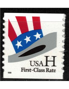 USA 1998 Uncle Sam Hat (roll sticker) MNH**