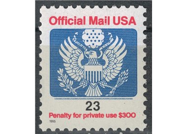 USA 1995 Servizio, Official Mail 23c MNH**