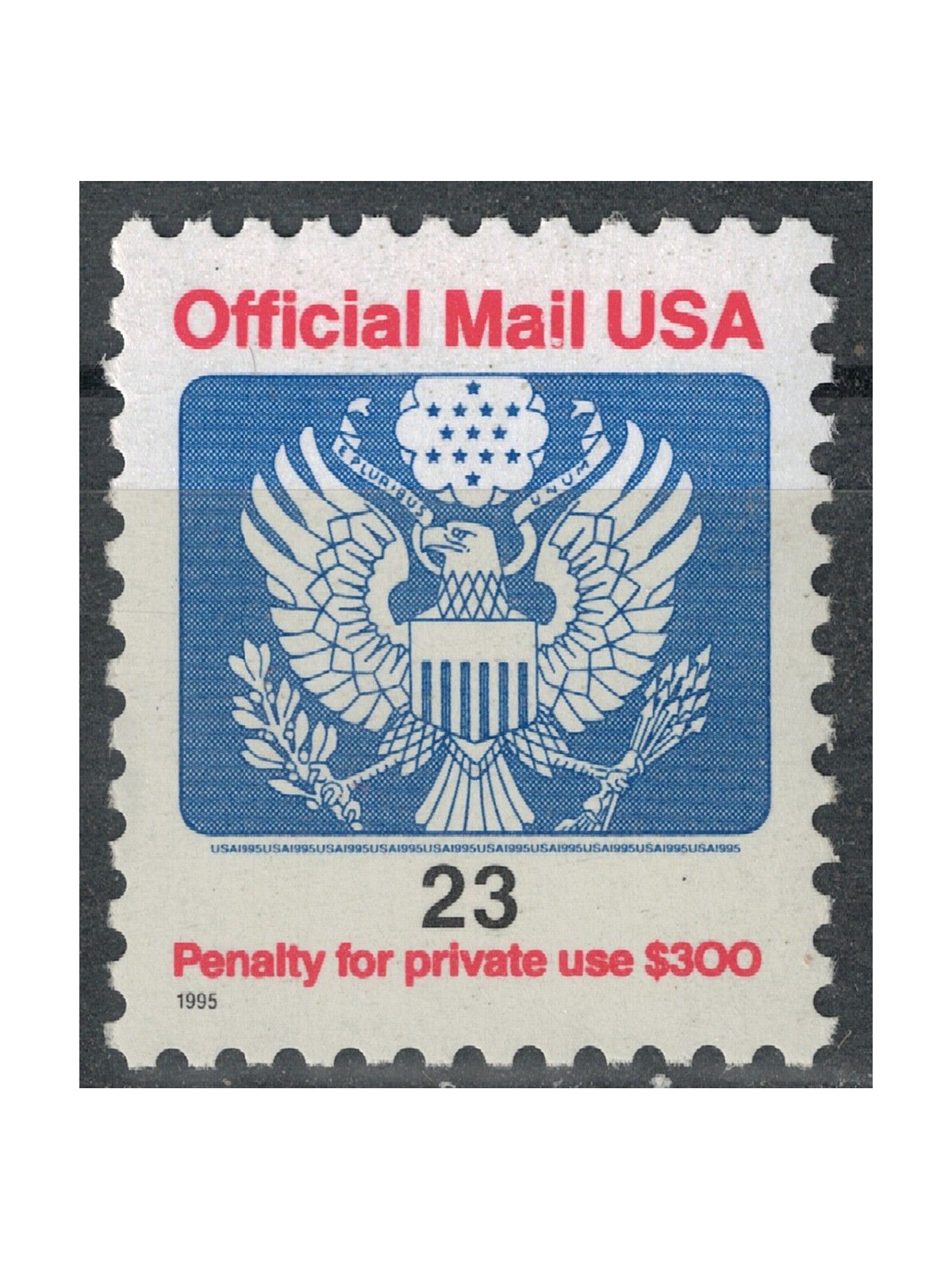 USA 1995 Servizio, Official Mail 23c MNH**