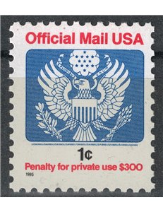 USA 1995 Servizio, Official Mail 1c MNH**