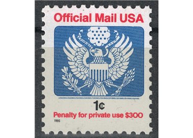 USA 1995 Servizio, Official Mail 1c MNH**