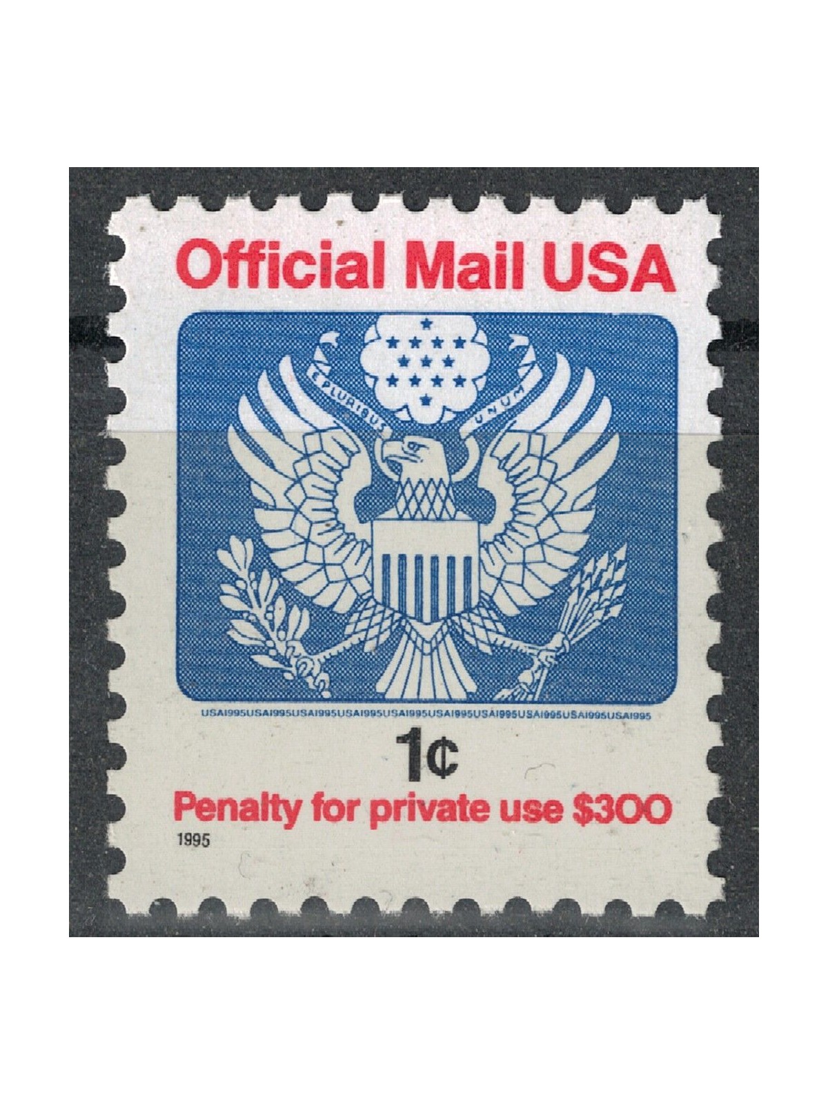 USA 1995 Service, Official Mail 1c MNH**