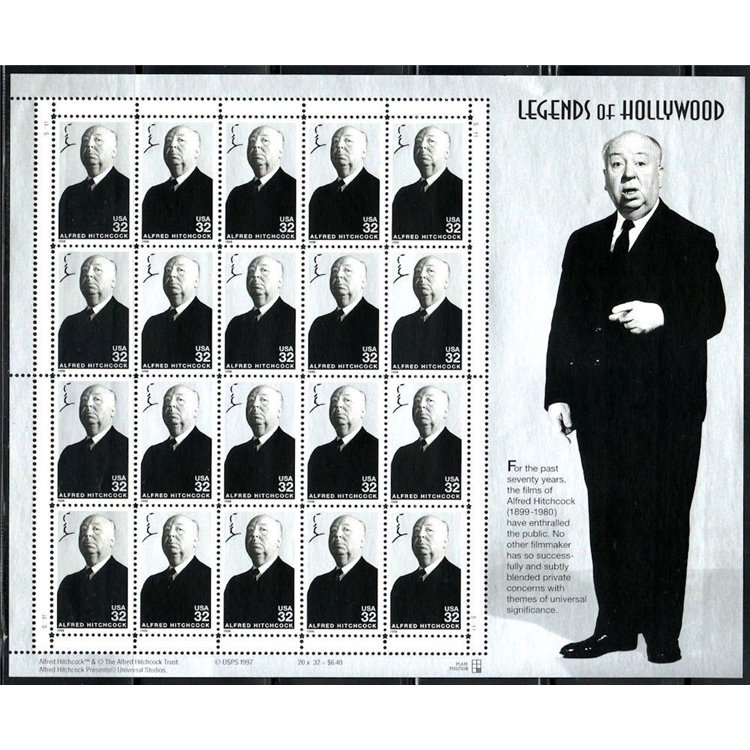 USA 1998 Alfred Hitchcock m/s MNH**