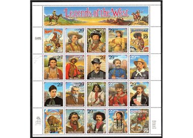 USA 1994 Leggende del west (con errore) 20v MNH** ©