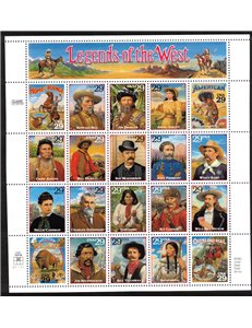 USA 1994 Leggende del west 20v MNH**