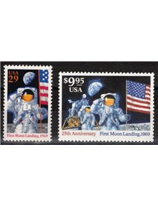 USA 1994 Primo uomo sulla luna 2v MNH**