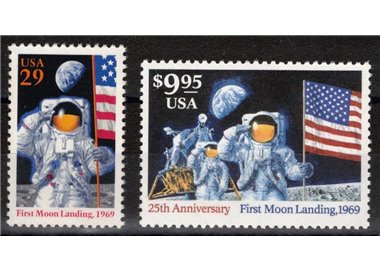 USA 1994 First man on the moon 2v MNH**