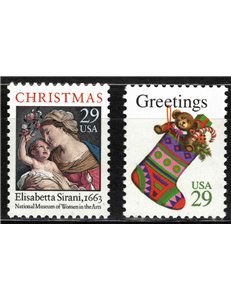 USA 1994 Natale 2v MNH**