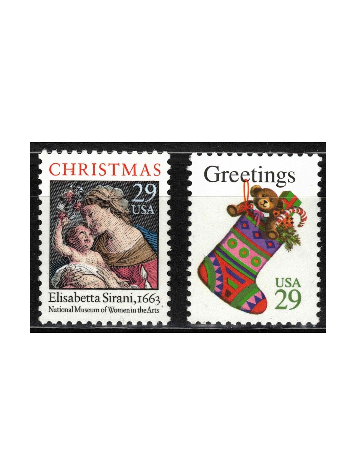 USA 1994 Natale 2v MNH**