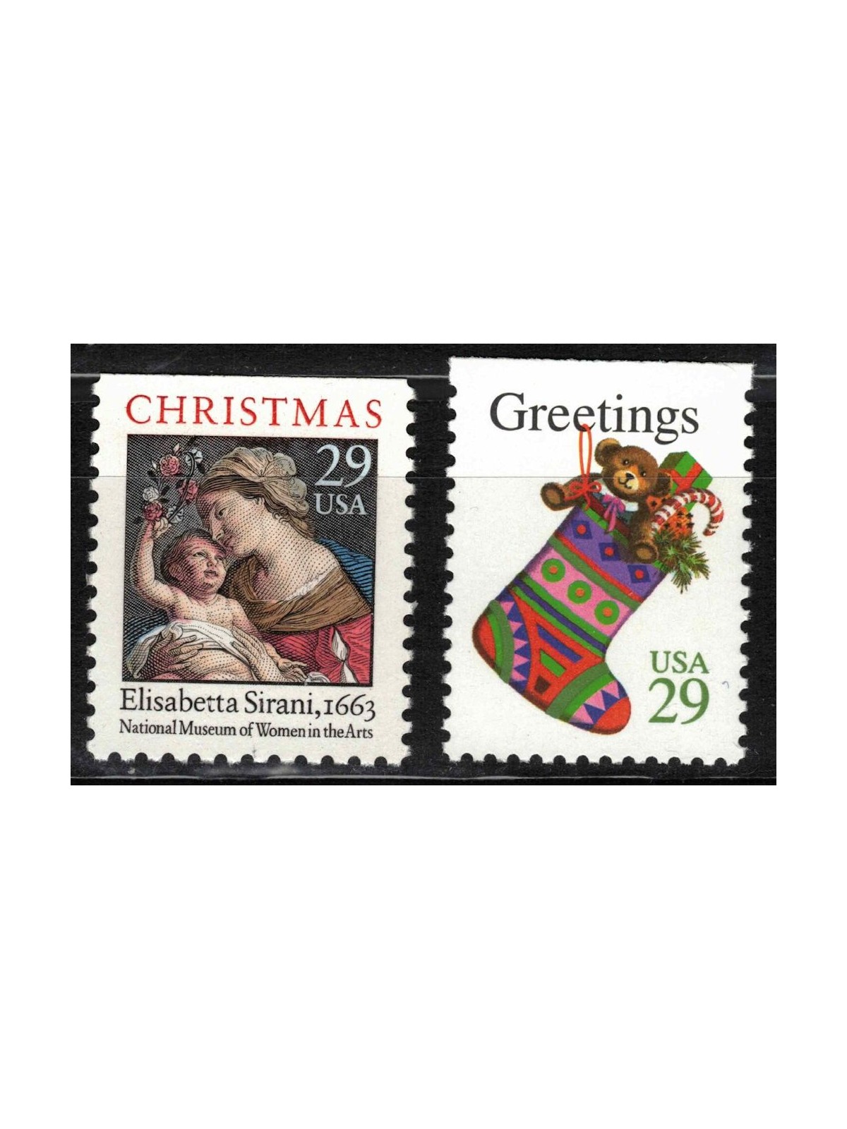 USA 1994 Natale (da LB) 2v MNH**