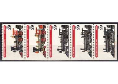 USA 1994 Old Steam Locomotives 5v MNH**