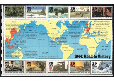 USA 1994 World War II (4th series) s/s MNH**