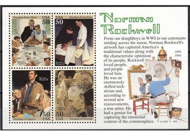 USA 1994 Norman Rockwell BF MNH**