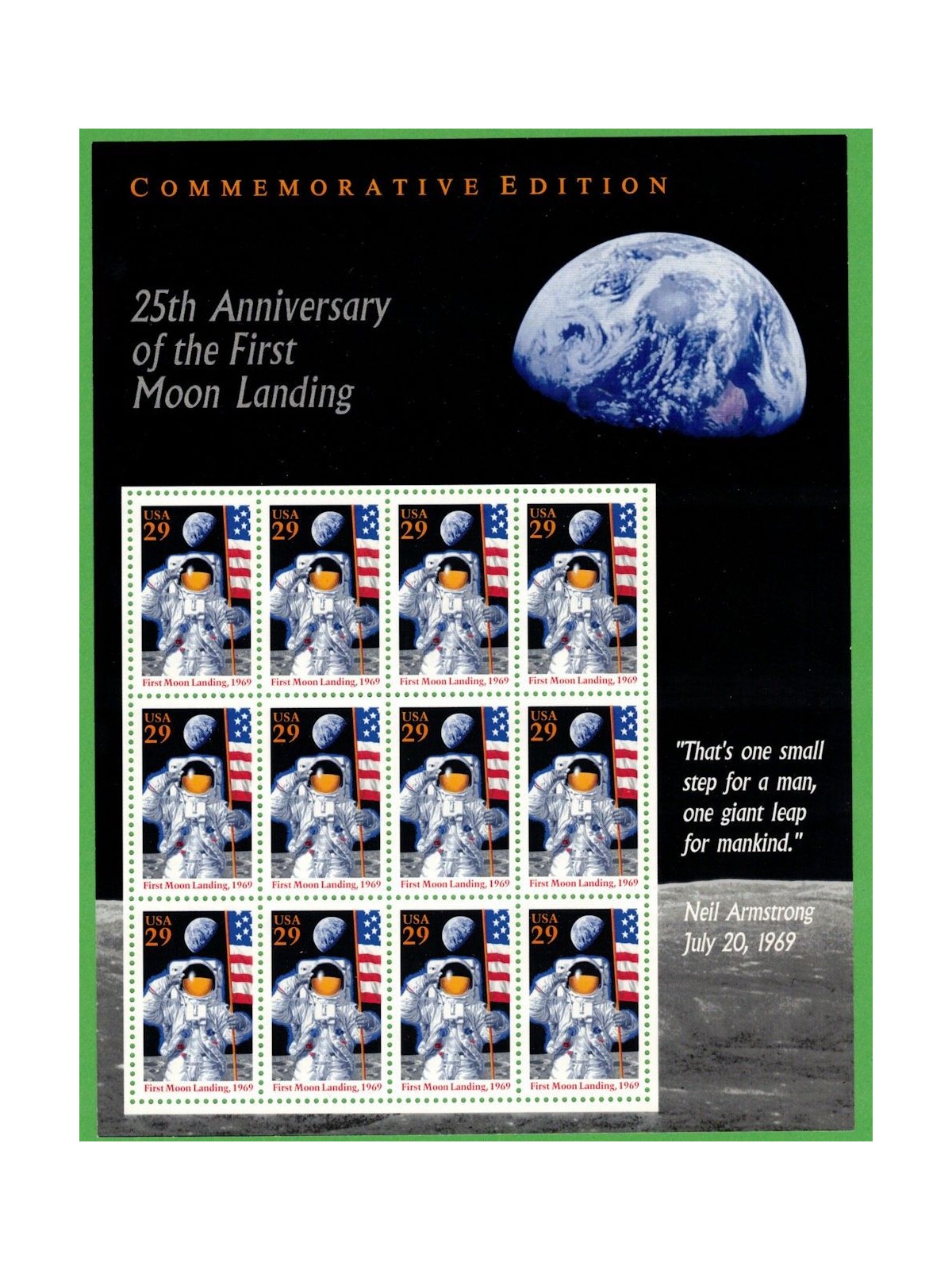USA 1994 Primo uomo sulla luna MF MNH**