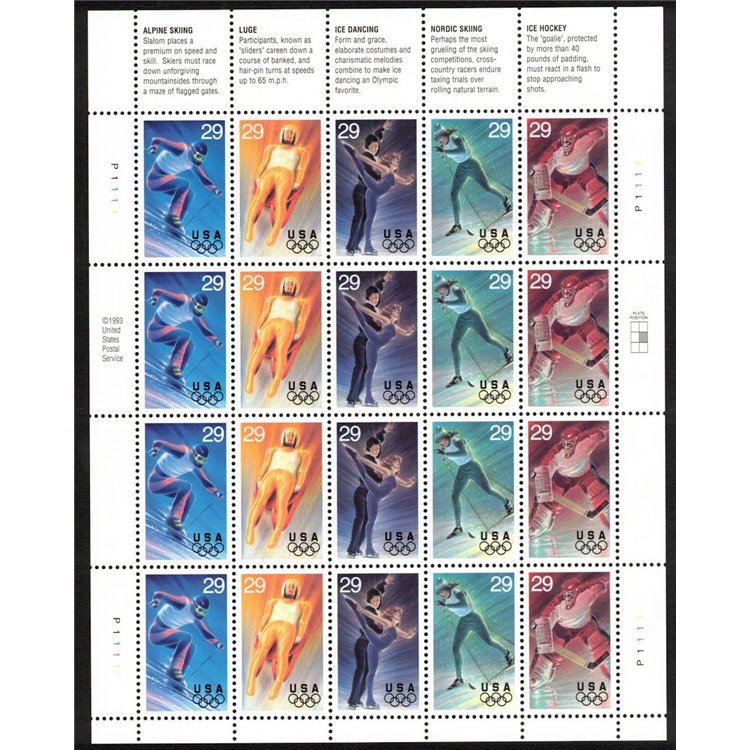 USA 1994 Winter Olympic Games m/s MNH**